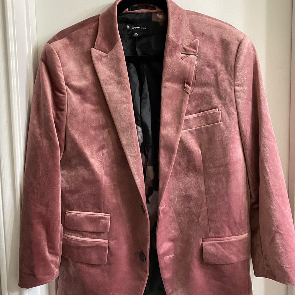 Pink Velvet Blazer